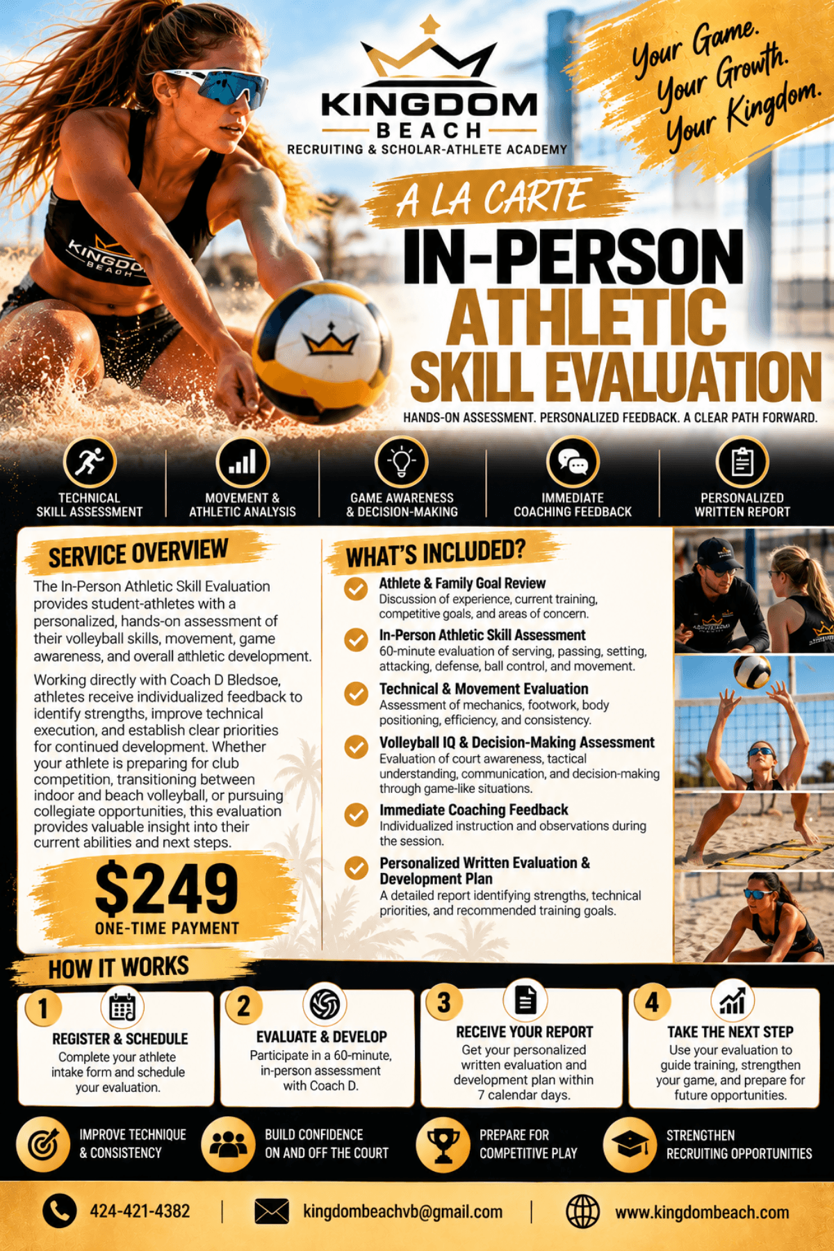À La Carte — In-Person Athletic Skill Evaluation